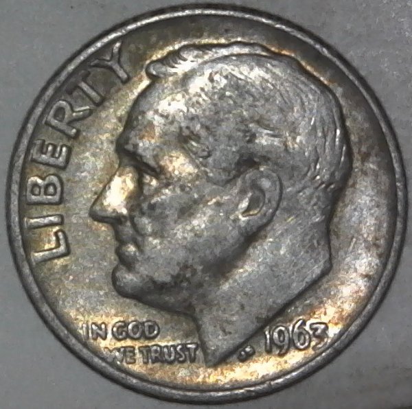 1963-P-90%-Silver-Roosevelt-Dime-For-Grading